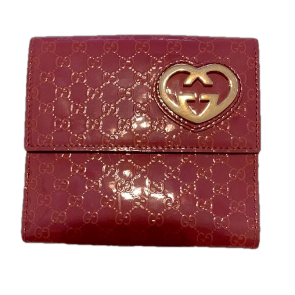 Gucci compact patent leather